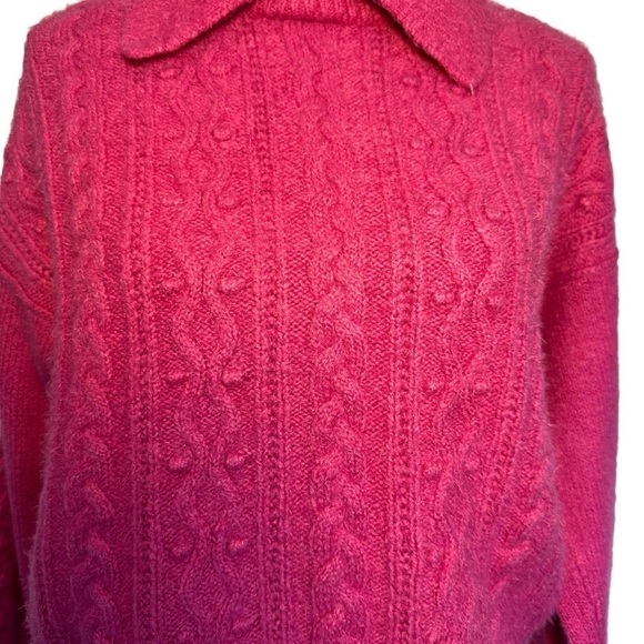 Pink free people cozy sweater in size large. - Picture 7 of 16